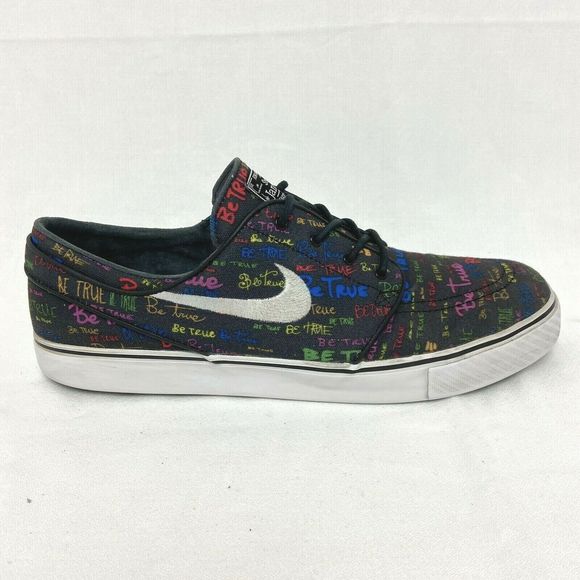 NIKE SB ZOOM Stefan JANOSKI CNVS QS Be True PRIDE Pack 702981-009 Mens 13 - Picture 2 of 12